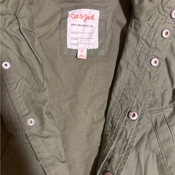 Cat & Jack Girls’ Solid Jacket - Green - Picture 4 of 4
